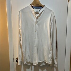 Zara White Button-Up Shirt